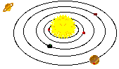 Solar system illustraton.