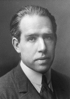 Portrait of Niels Bohr.